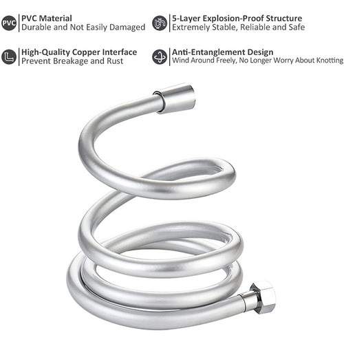 Bidet Pipe High Pressure Handheld Shower Hose Shower Tube Explosion-proof PVC - Picture 2 of 15