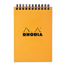 Rhodia Wirebound Graph Paper Notepad in Orange - 4 x 6 - NEW - R13500