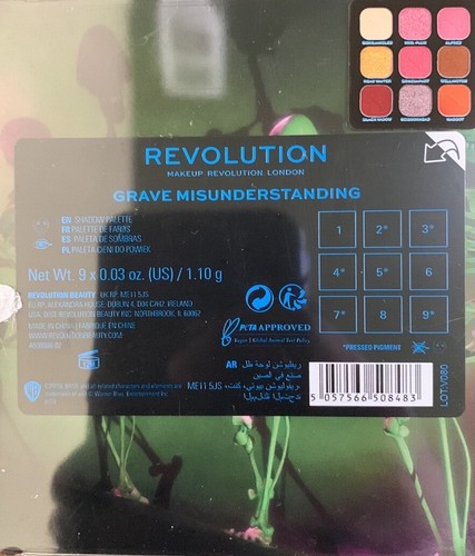 New Revolution Beauty x Tim Burton’s Corpse Bride 5pc Eyeshadow Palettes Set - Picture 18 of 19
