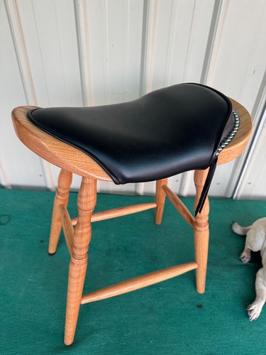 Mastercraft Westernsattel Barhocker Eichenholz 24"x 20"x 12" Made in USA - Bild 2 von 15