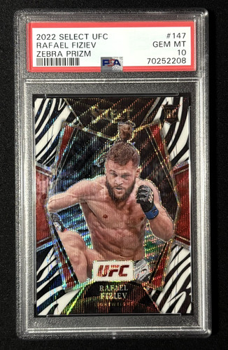 Rafael Fiziev [Zebra] #147 2022 Panini Select UFC card