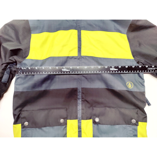 Volcom Boys' Youth Chiefdom Insulated Jacket Gray Yellow Size XL - Picture 10 of 12