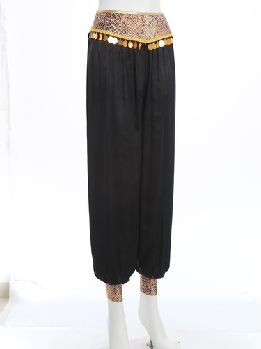 Mujer Lentejuelas Danza del Vientre Florers Empalmado Harén Pantalones India Danza Disfraz - Imagen 5 de 64