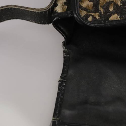 Christian Dior Trotter Canvas Shoulder Bag Black Auth 106019 - Picture 23 of 24