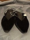 Black Shoes A New Day Maxine Rhinestones Velvet Slip On Flats Select Sizes 6