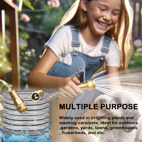 Stainless Steel Garden Hose: Durable Quality Metal with High-Pressure Water Outp - Picture 7 of 23