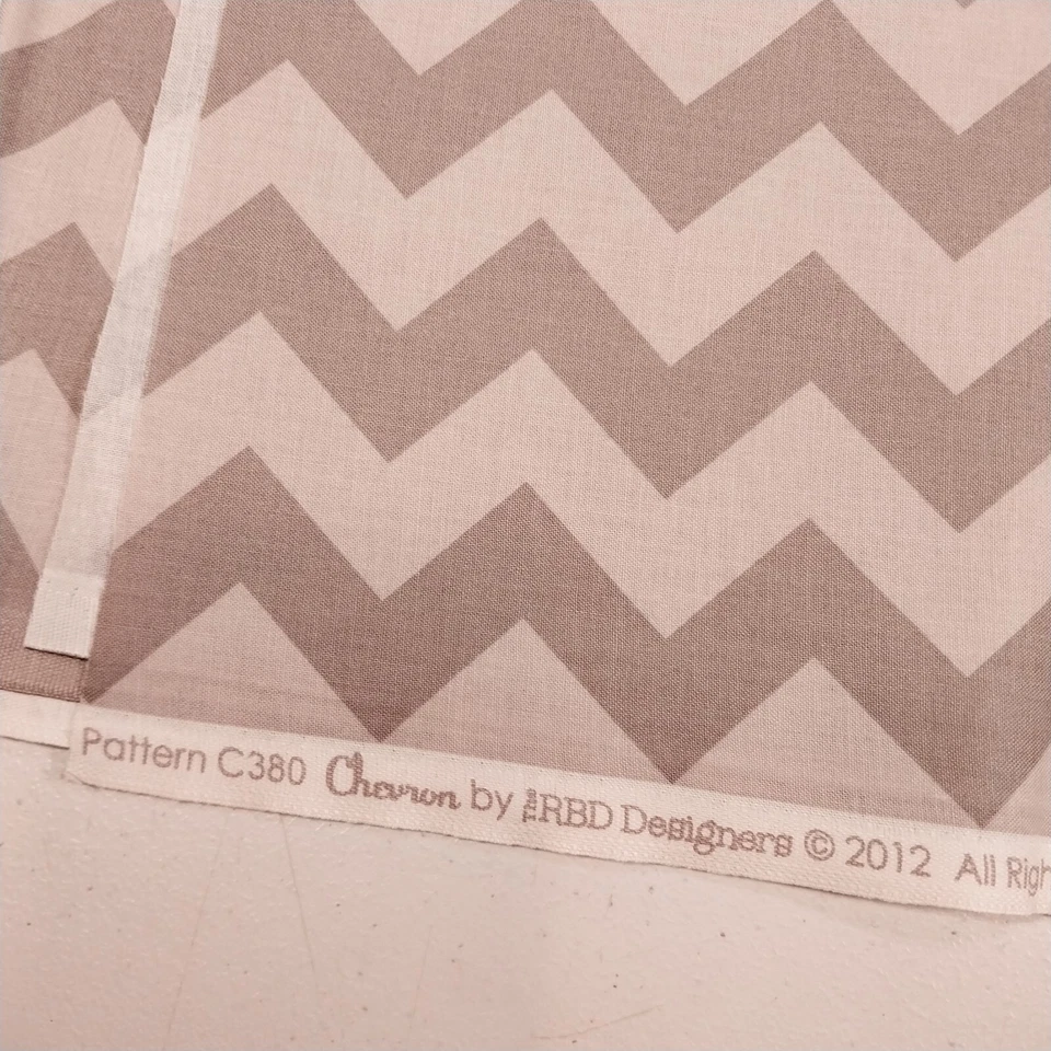 1yd+24" (60" total) Gray Chevron C380 Riley Blake Designs Tonal Geometric Stripe - Image 3 of 4