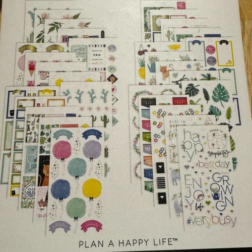 The Happy Planner Sticker Book Happy Illustrations 521 Pieces Watercolor - Picture 3 of 17
