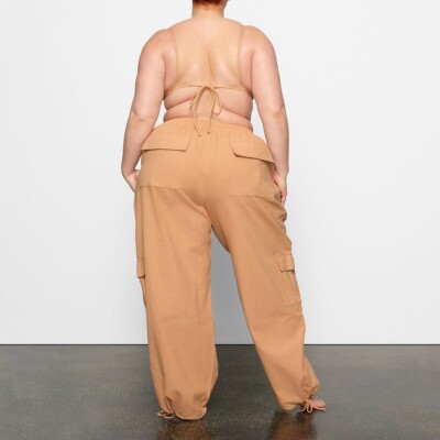 Skims by Kim Kardashian Cover Up Cargo Pants Ochre sz LARGE | eBay