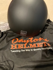 Dull Black W//O Visor 100/% DOT Approved Daytona Helmets Motorcycle Half Helmet Skull Cap