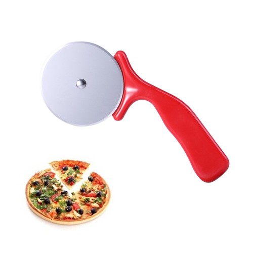 Edelstahlschneider Pizzamesser Kuchenwerkzeuge Pizzaräder Schere Ideal für - Bild 12 von 12