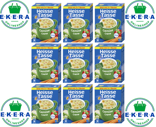 Erasco Heisse Tasse Gemüse Creme 9er = 36 Tüten a 150ml Portion 0€ Versand - Bild 7 von 7
