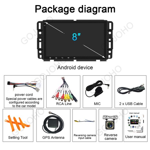 Android 13 Radio Car Stereo Carplay For GMC Yukon Chevy Silverado Sierra Navi BT - Picture 5 of 21