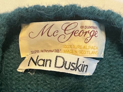 Vintage McGeorge / Nan Duskin Alpaca Crewneck. Made in Scotland. 38 40 42