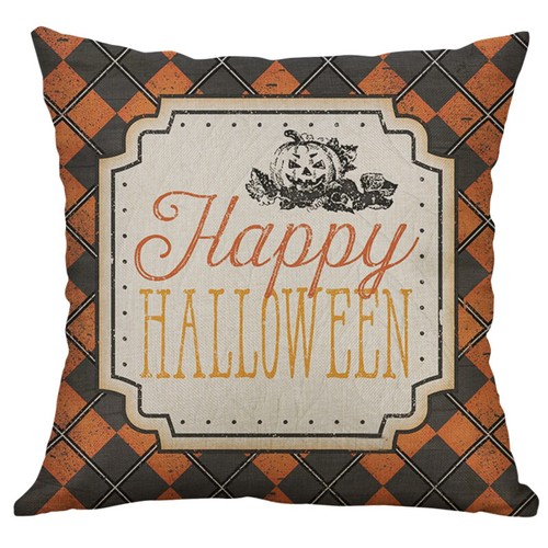 Happy Halloween Trick or Treat Throw pillow cases BOO Cushion Cover Home Decor - Picture 13 of 21