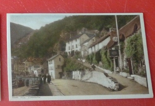 Postcard Lynmouth Mars Hill Lynton T W Swan