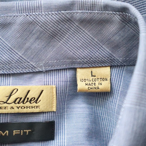 Roundtree & Yorke Shirt Mens Large Gold Label Slim Button Long Sleeve Lot of 2 - Picture 10 of 10