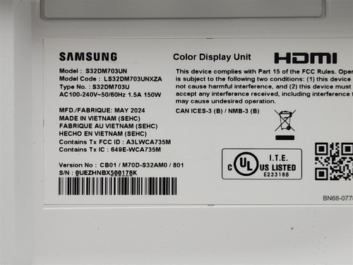 SAMSUNG 32-Inch M7 (M70D) Series 4K UHD Smart Monitor with Streaming TV *READ* - 第 4/6 張圖片