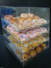305Displays Acrylic Case w/4 trays Pastry Bakery Donut Bagels Cookie