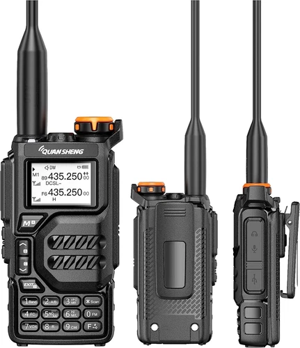 QUANSHENG UVK5 Walkie Talkie Dual Band 5W DTMF Long Range Portable Two Way Radio - Afbeelding 1 van 63