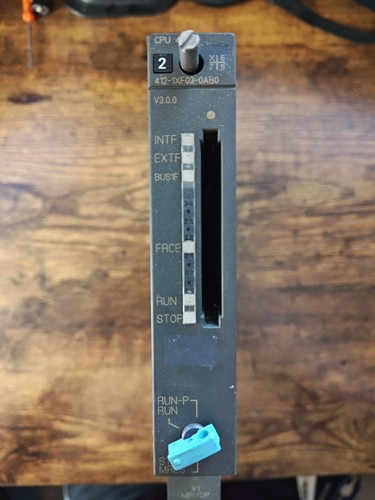 SIEMENS PLC Simatic S7 - 400 6ES7 412-1XF03-0AB0 CPU 412-1 - Picture 2 of 5