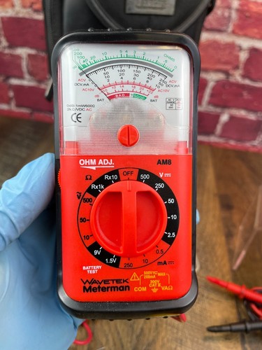 ANALOG & DIGITAL VOLTAGE METERS SPERRY DM-350A WAVETEK METERMAN RADIOSHACK CASE - Picture 7 of 15