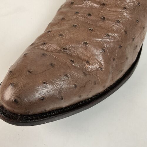 Justin Full Ostrich Quill Cowboystiefel 10 E Hergestellt in den USA Exotisch - Bild 14 von 24