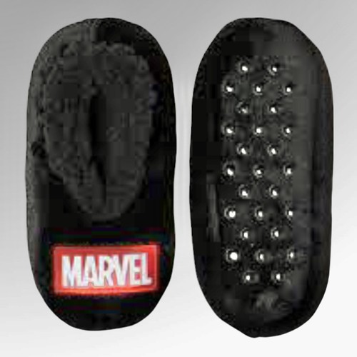 New Kids Children’s Marvel Spell Out Slippers Super Soft Fleece Lined M/L 13-4 - Picture 1 of 4