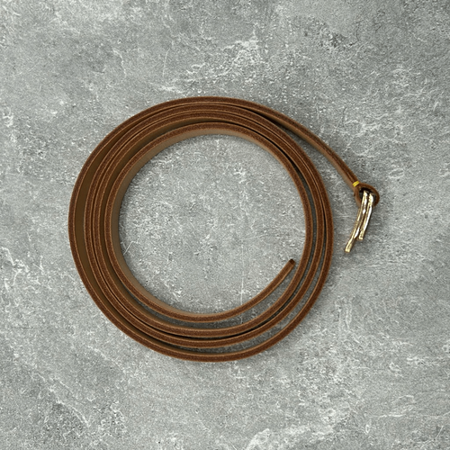 Authentic LOUIS VUITTON Beige Leather Buckle Belt Size M Minimalist Luxury - Picture 4 of 16