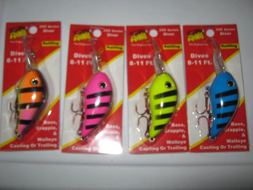 arkie lures 350 crankbait set of 4 crankbaits