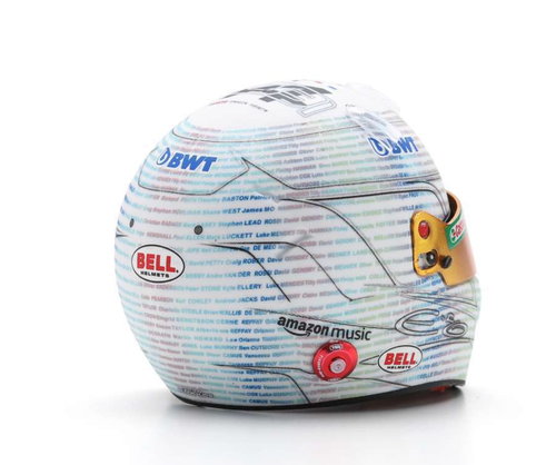 Spark 5HF118 Esteban Ocon BWT Alpine F1 Team British GP 2023 Helmet, 1:5 - Picture 4 of 5