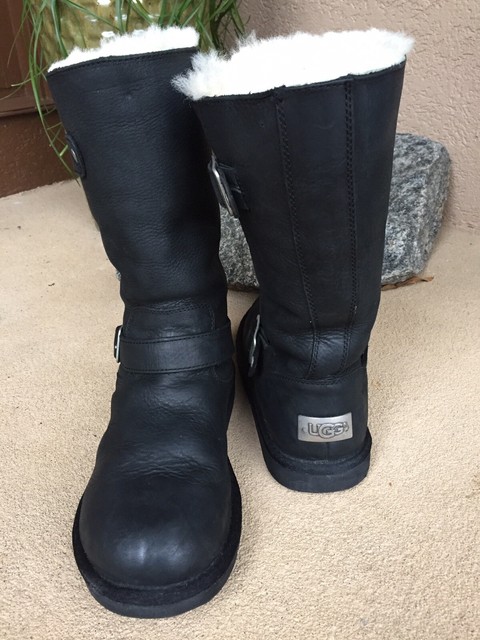 womens leather moto boots
