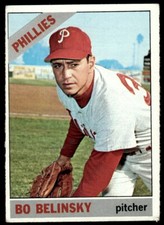 1966 Topps Bo Belinsky + + Philadelphia Phillies #506