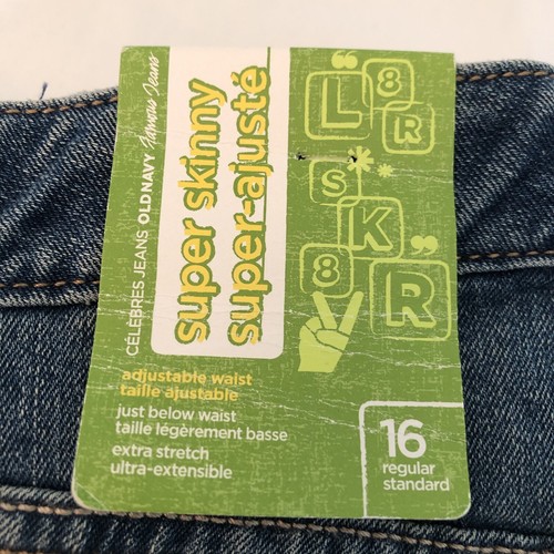 Old Navy Girls Super Skinny Jeans Size 16 - Picture 4 of 5