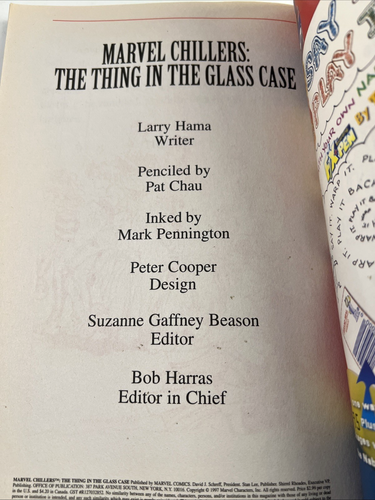 New MARVEL CHILLERS: X-Men Comics: THE THING IN THE GLASS CASE (1997) - Picture 7 of 7