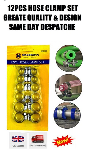 Hose Clamps Jubilee Hose Clips Garden Fuel Line Diesel Petrol Pipe 1,6 & 12 - Picture 2 of 23