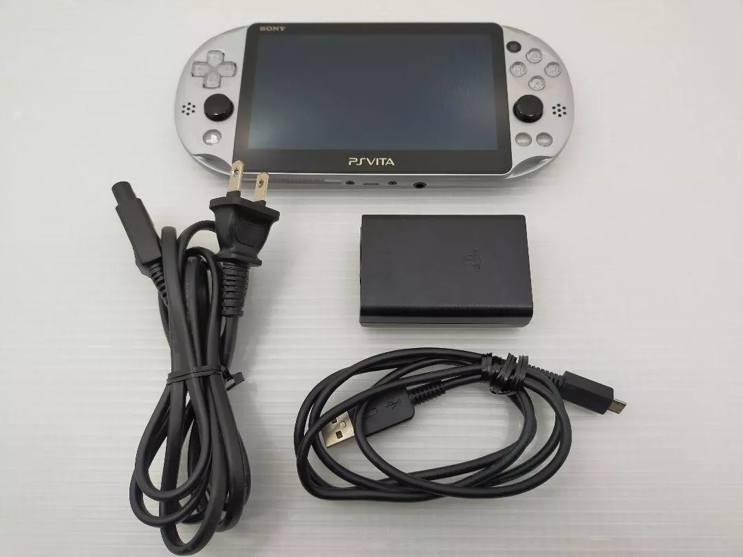 PlayStation PS Vita Wi-Fi PCH-2000-ZA25 Silver Console Japan 