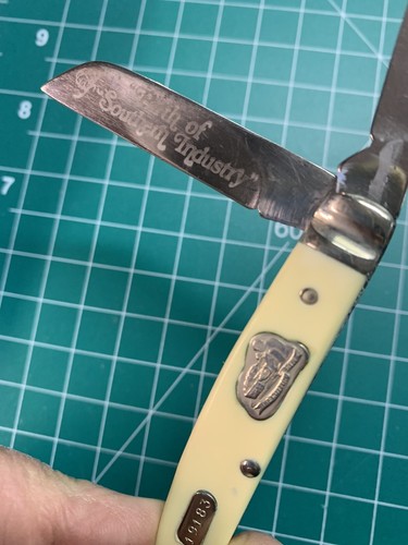 VINTAGE BOKER MADE IN USA GREAT AMERICAN STORYTELLER DELRIN CONGRESS KNIFE 19183 - Picture 4 of 11