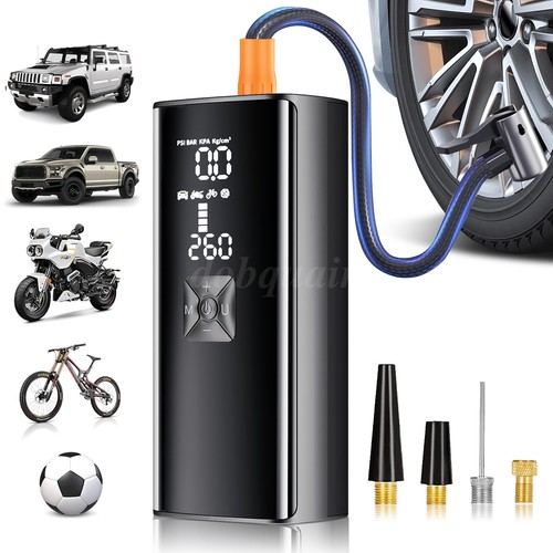 Car Air Compressor Rechargeable Cordless Tire Inflator Portable Air Pump 180 PSI - Picture 2 of 17