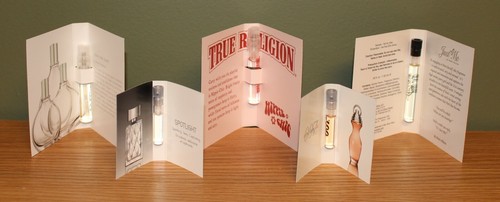 5 Designer Perfume Sample Lot: Donna Karan DKNY, True Religion, Paris Hilton + - Picture 2 of 9