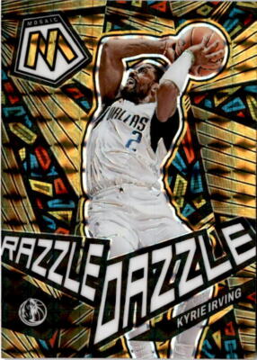 2022 Panini Mosaic #8 Kyrie Irving Razzle Dazzle Case Hit
