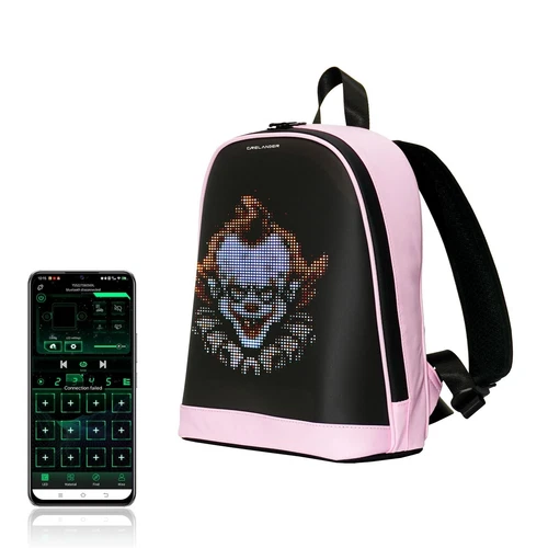 LED Backpack, Small Laptop Backpack with Programmable Screen Small Smart Dyna...