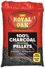 Royal Oak 100% Charcoal Hardwood Pellets for BBQ Flavor Grilling & Smoking 30 LB
