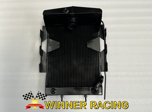 Fit MG T-type MG TC TD Midget 1.3 L XPAG I4 ohv Aluminum Radiator BLACK - Picture 2 of 9