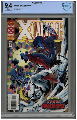 X-Calibre  # 1    CBCS   9.4   NM   White pages   3/95   Direct Edition  See pho