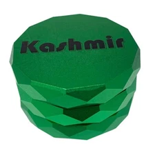 Kashmir 2.3" Tobacco Herb Spices Grinder 4 Piece Durable Aluminum Crusher Green