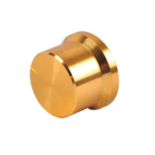 4pcs Aluminum Volume Knob Gold 6mm 30x22mm Spline Shaft Audio Guitar Bass Amp CD