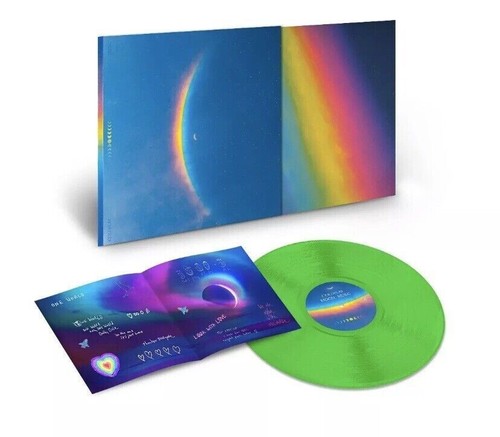 COLDPLAY- Moon Music GREEN Coloured Vinyl LP + HAND SIGNED ART CARD (NEW** 2024) - Picture 2 of 5