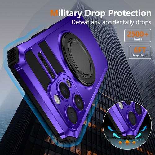 For iPhone 16 Pro Max 15 14 13 12 11 Shockproof Magnetic Ring Stand Case Cover - Picture 44 of 67