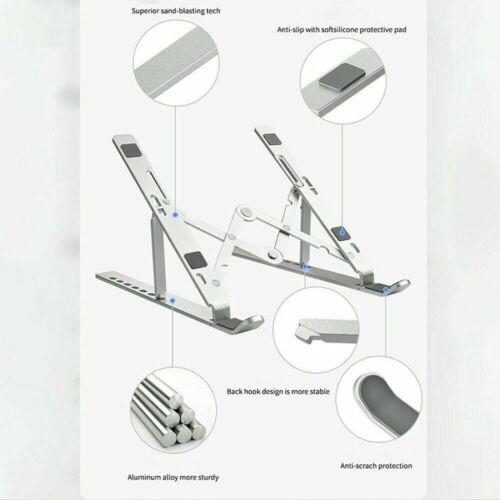 Computadora portátil portátil iPad soporte plegable multiángulo ajustable - Imagen 2 de 11